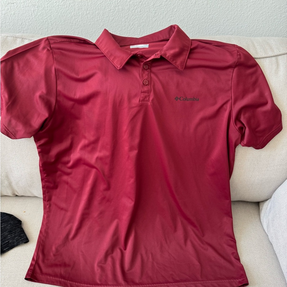 Columbia men’s Red Polo Shirt